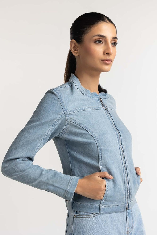 Light Blue Basic Jacket WS-JKT-WS23-121