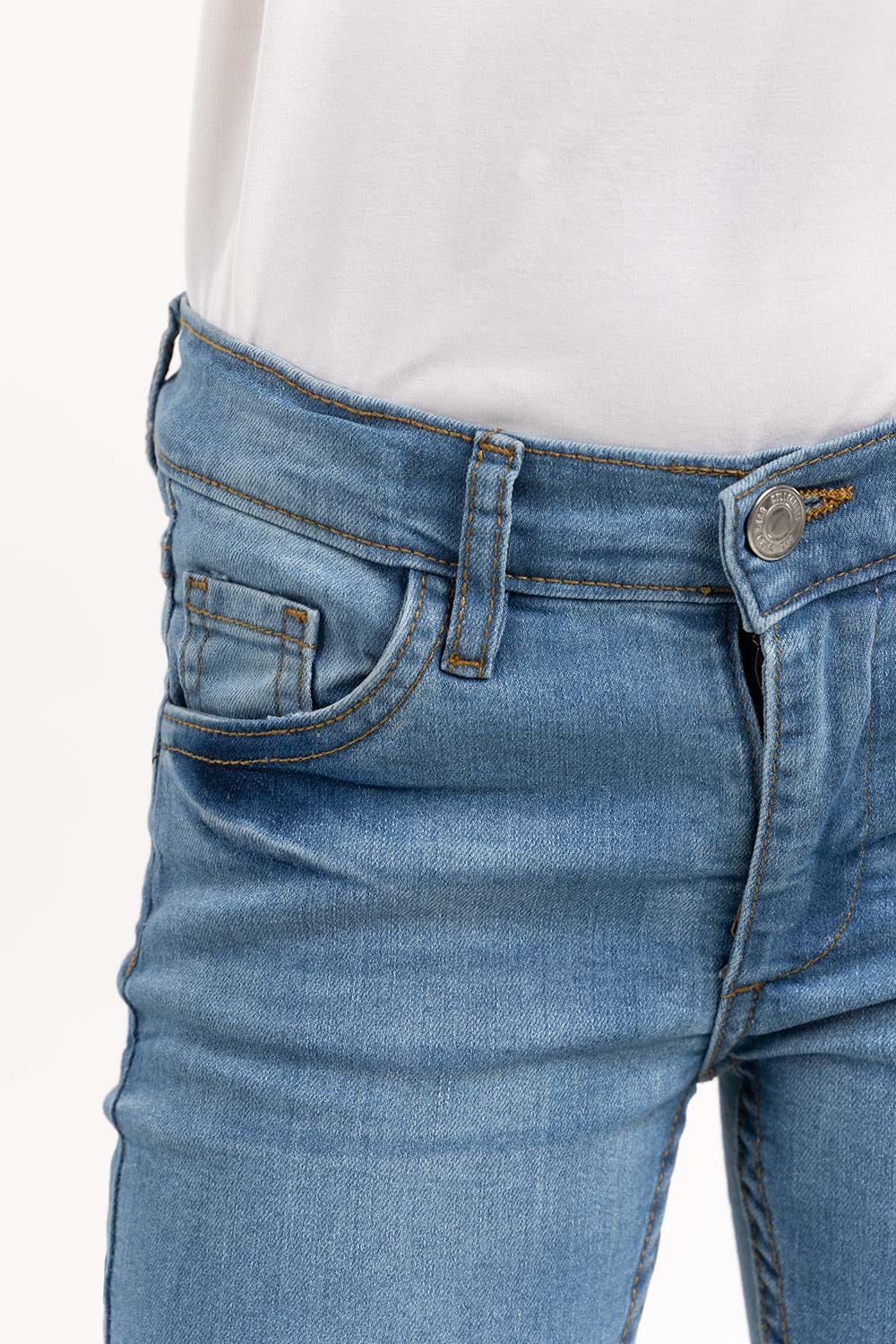Junior Girl Light Blue Denim Jeans 224-421-006