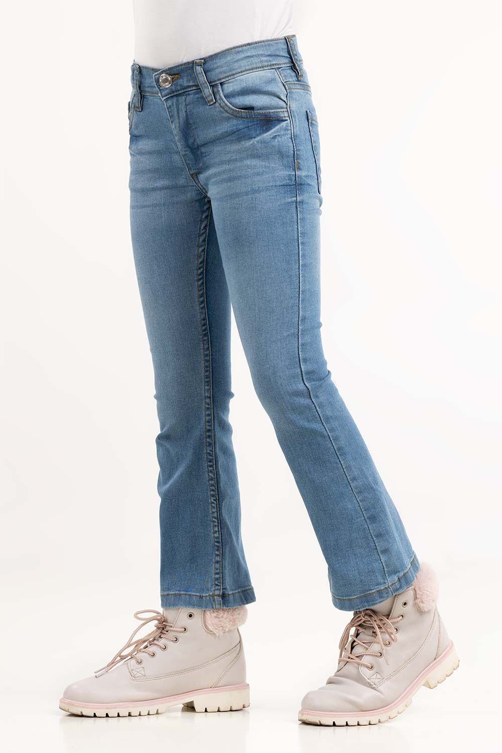 Junior Girl Light Blue Denim Jeans 224-421-006