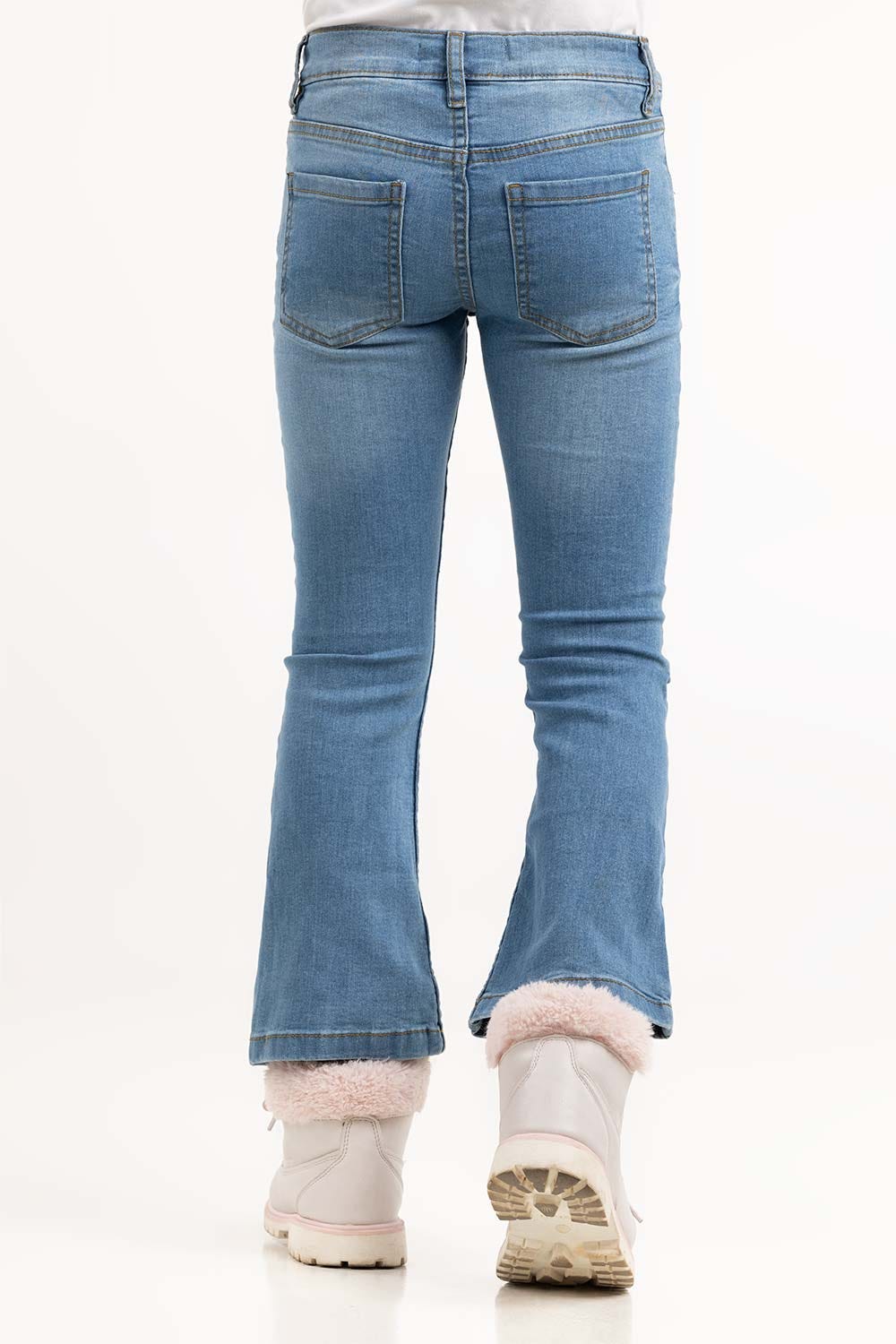 Junior Girl Light Blue Denim Jeans 224-421-006