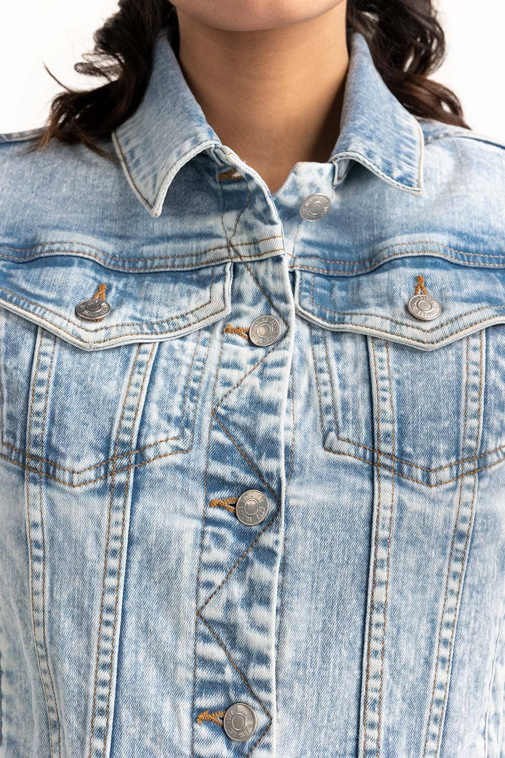 Light Blue Denim Jacket 224-210-010