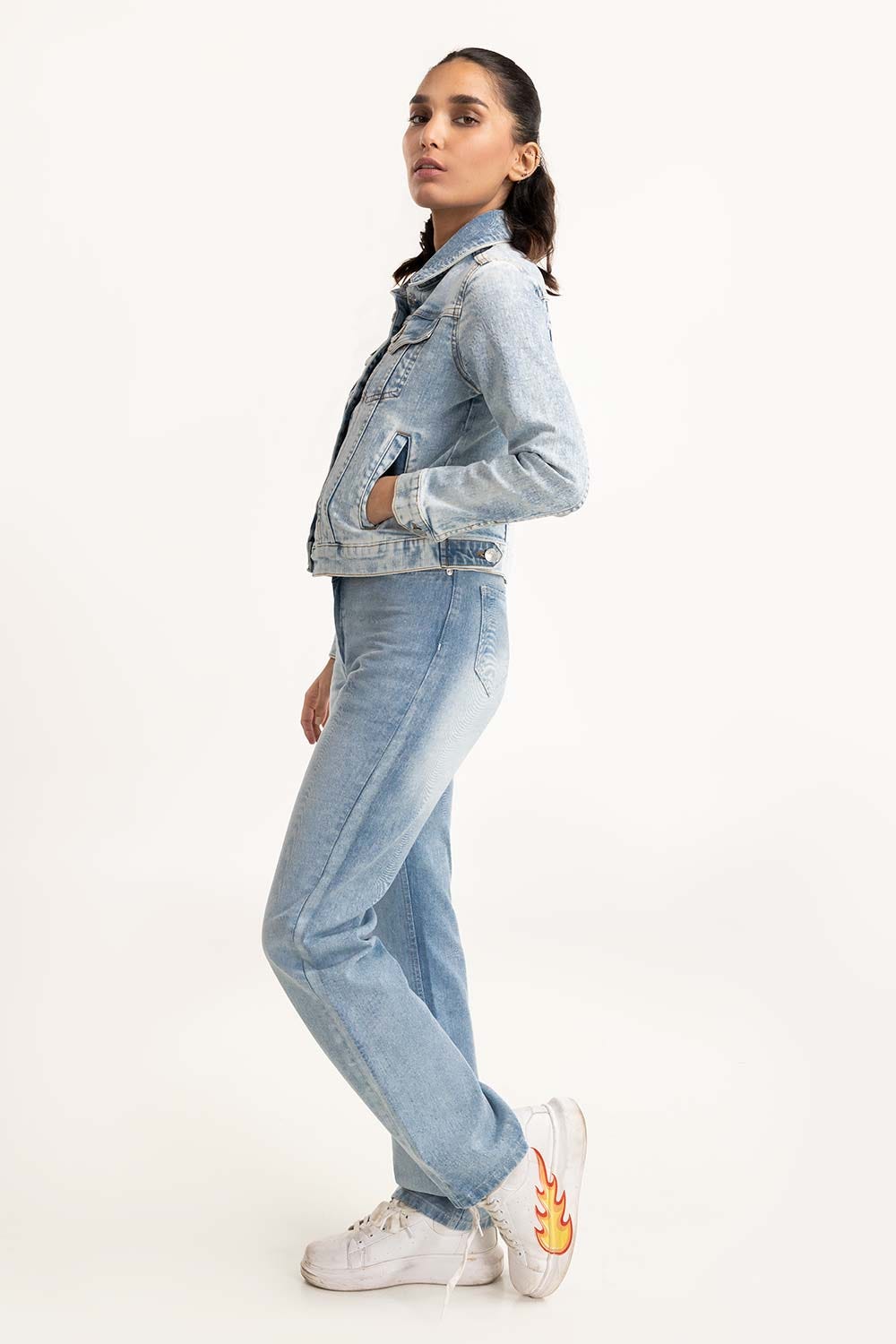 Light Blue Denim Jacket 224-210-010