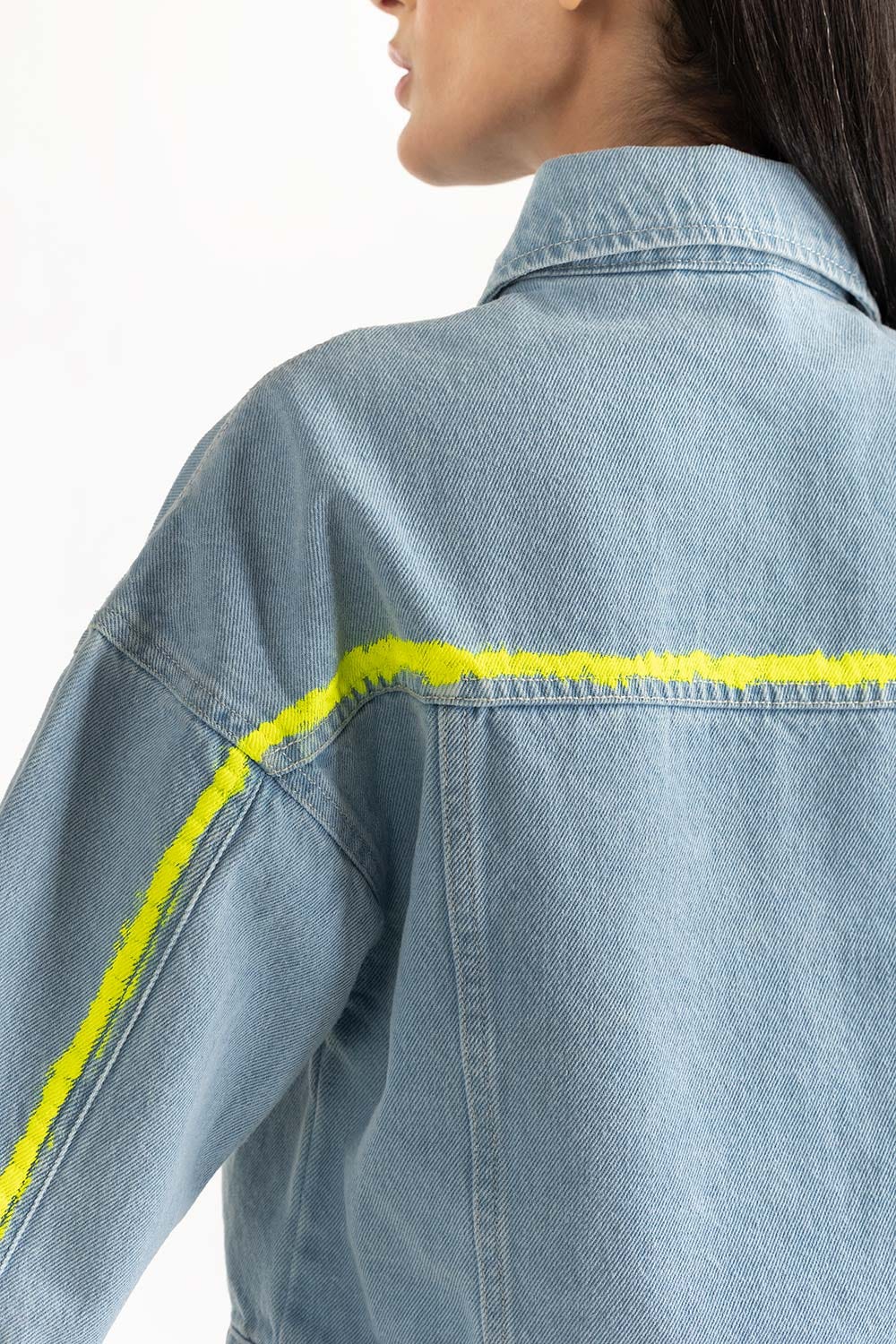 Light Blue Denim Jacket 224-210-029