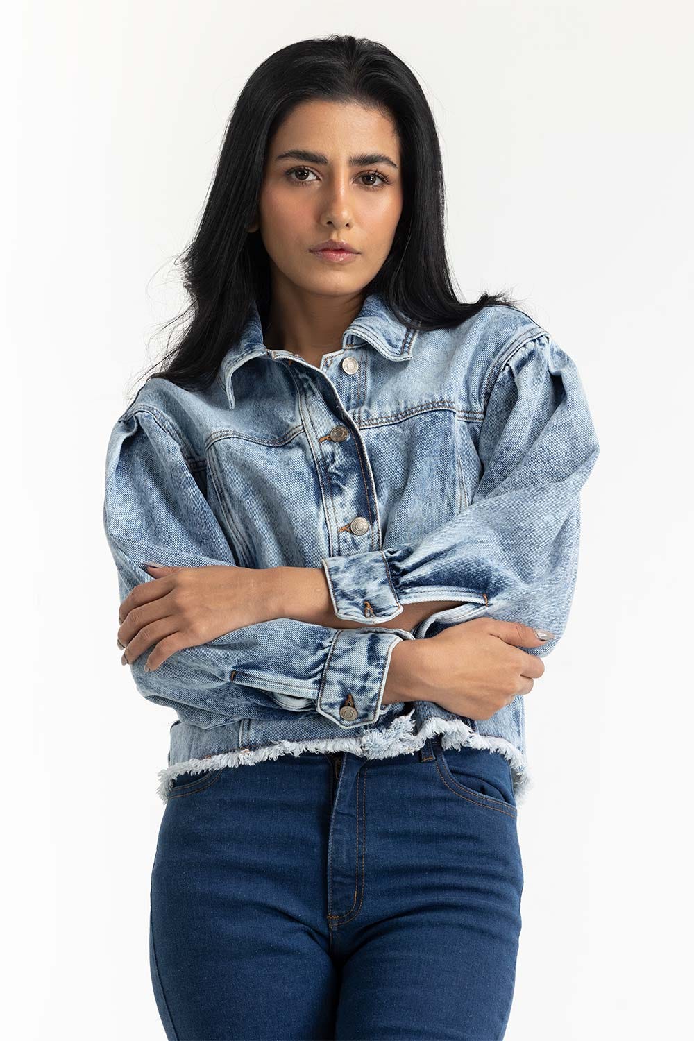 Light Blue Denim Jacket 224-210-091