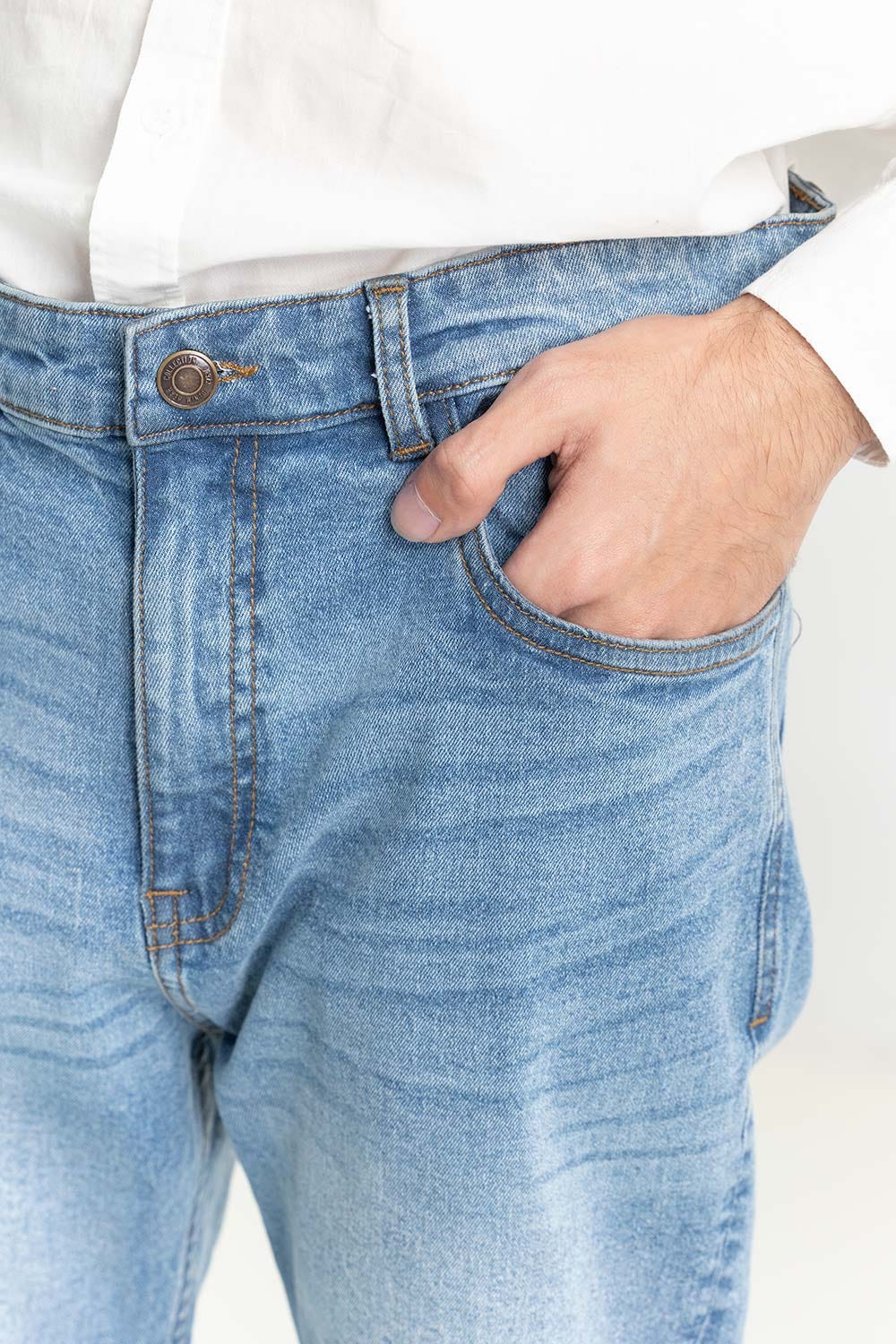 Light Blue Denim Jeans 224-121-007