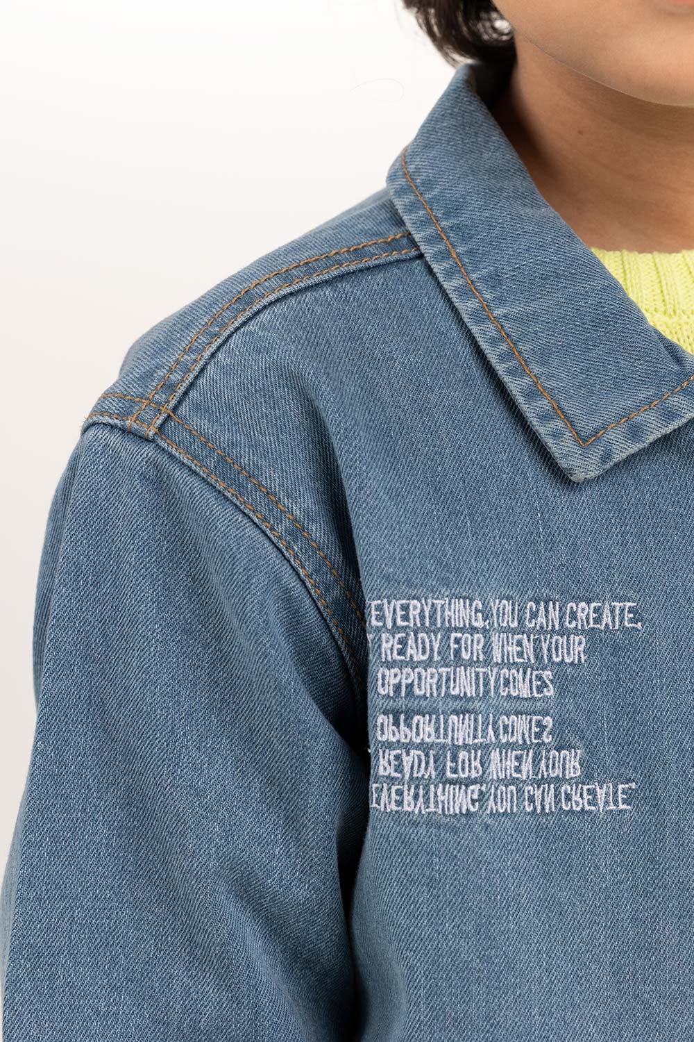 Junior Boy Light Blue Jacket 224-310-055