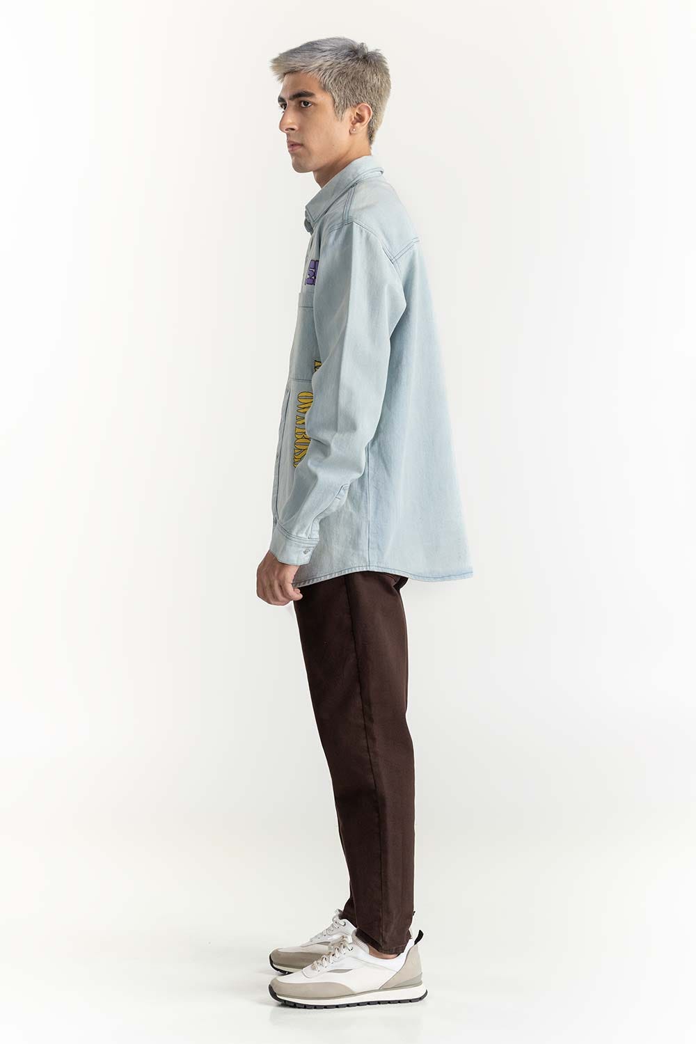 Light Blue Overshirt 224-117-010