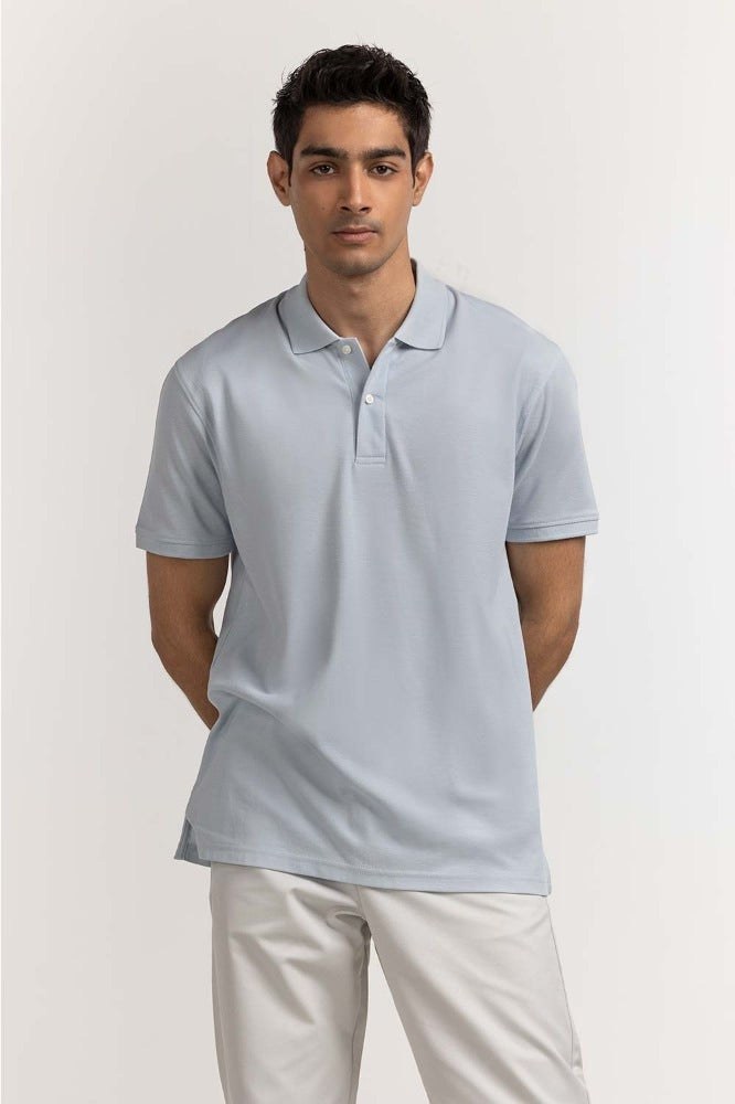 Light Blue Signature Polo PS-SIGPK24-003