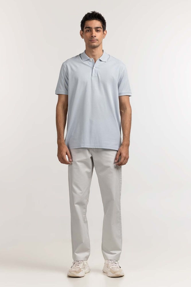 Light Blue Signature Polo PS-SIGPK24-003
