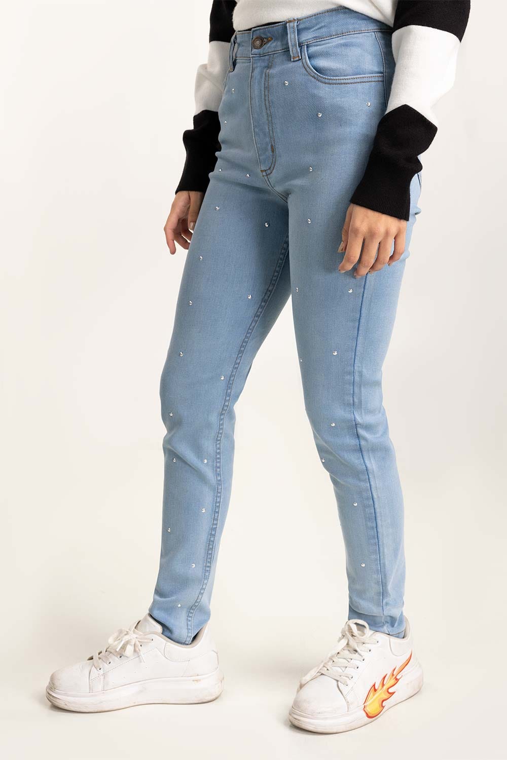 Light Blue Skinny Jeans 224-221-008