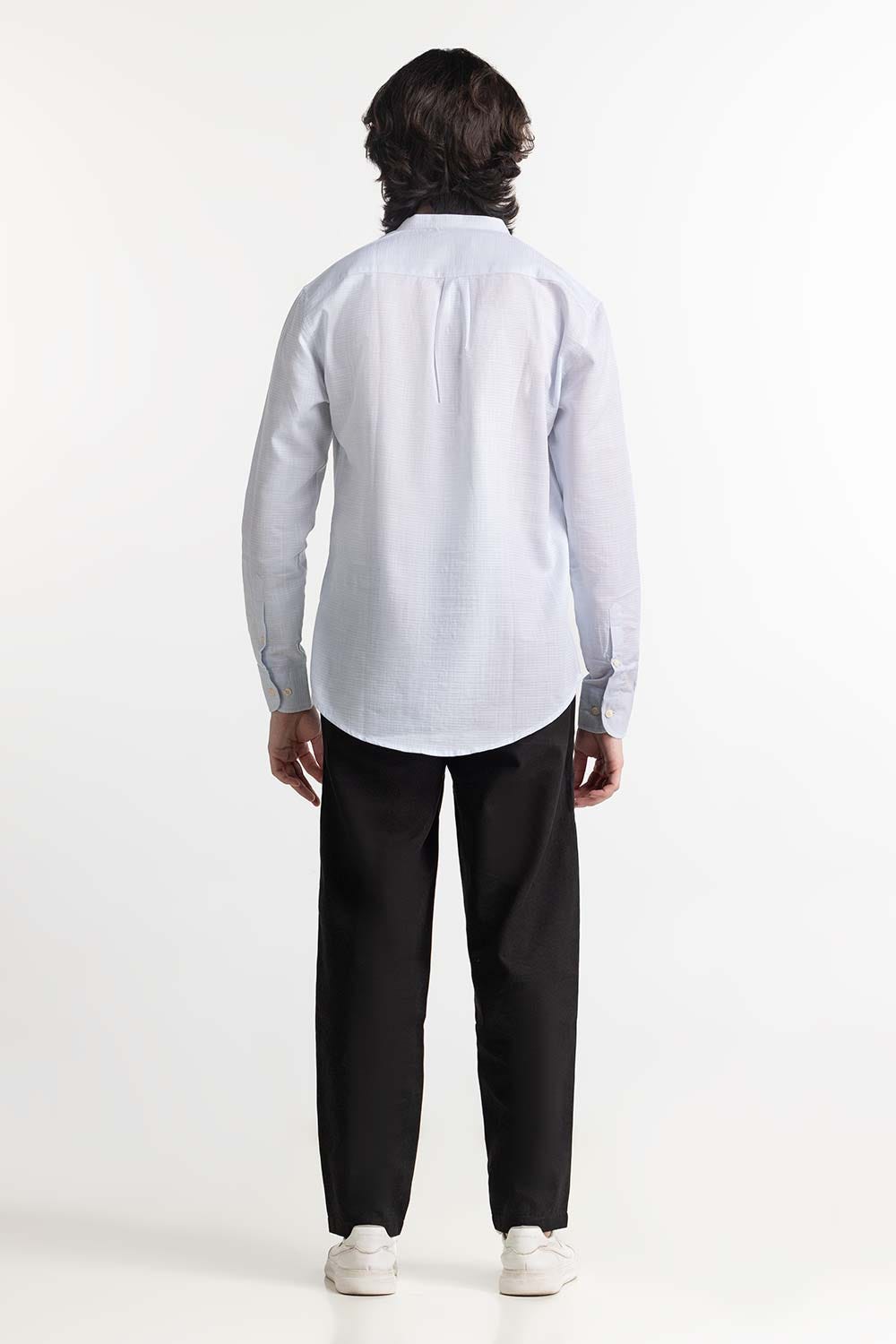 Light Blue Solid Casual Shirt MN-CS-SS24-042