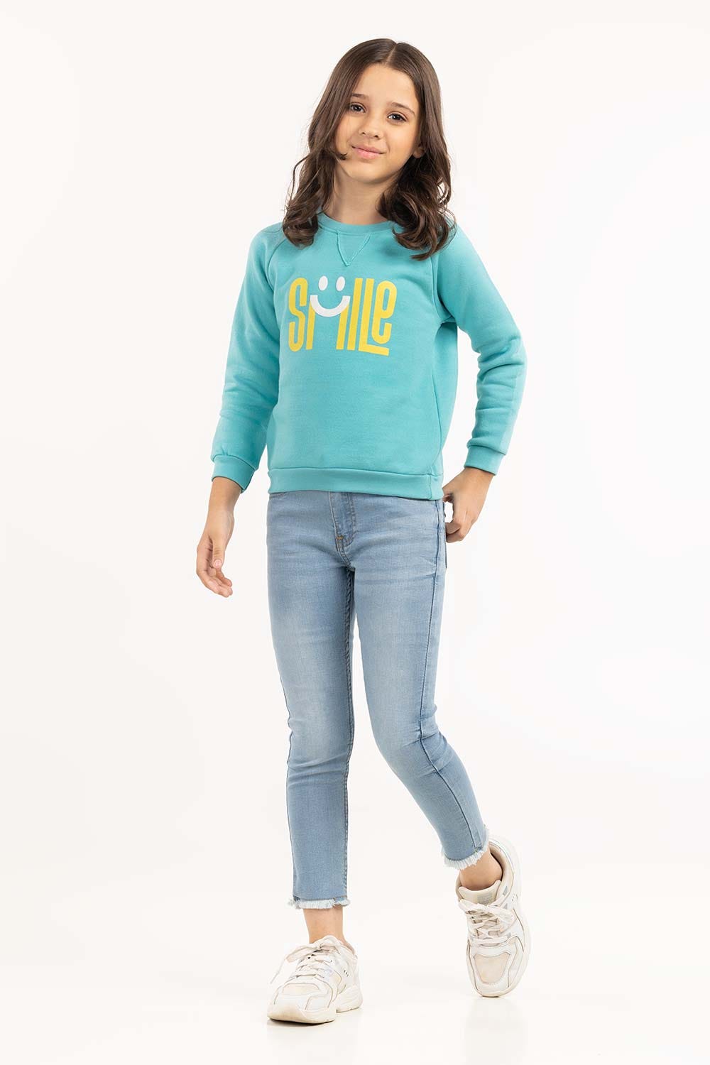 Toddler Girl Light Blue Sweatshirt 224-612-010
