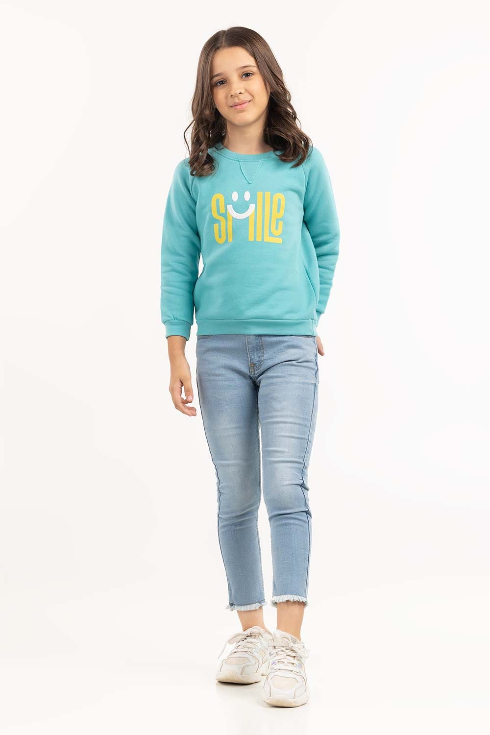 Toddler Girl Light Blue Sweatshirt 224-612-010