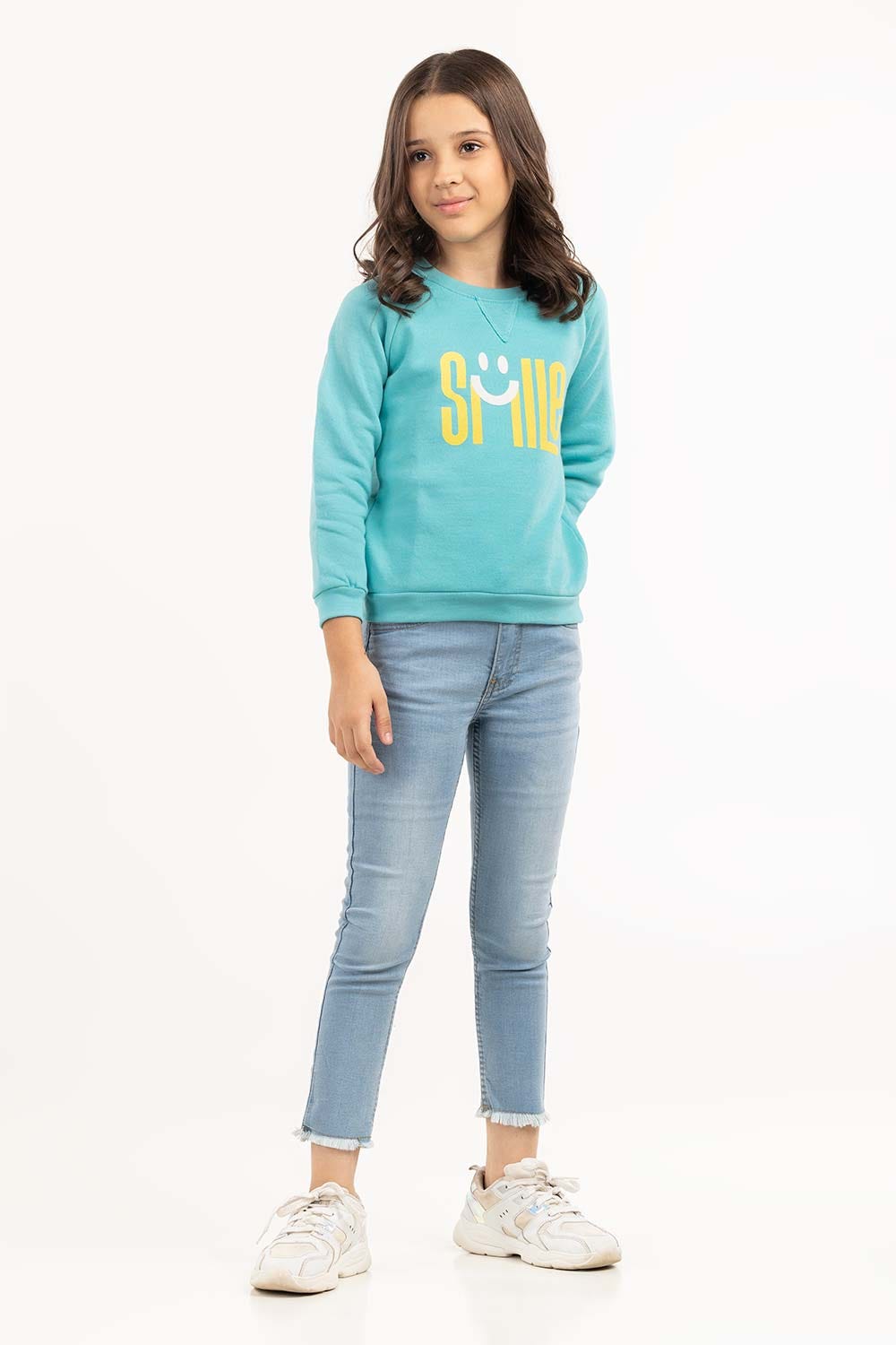 Toddler Girl Light Blue Sweatshirt 224-612-010