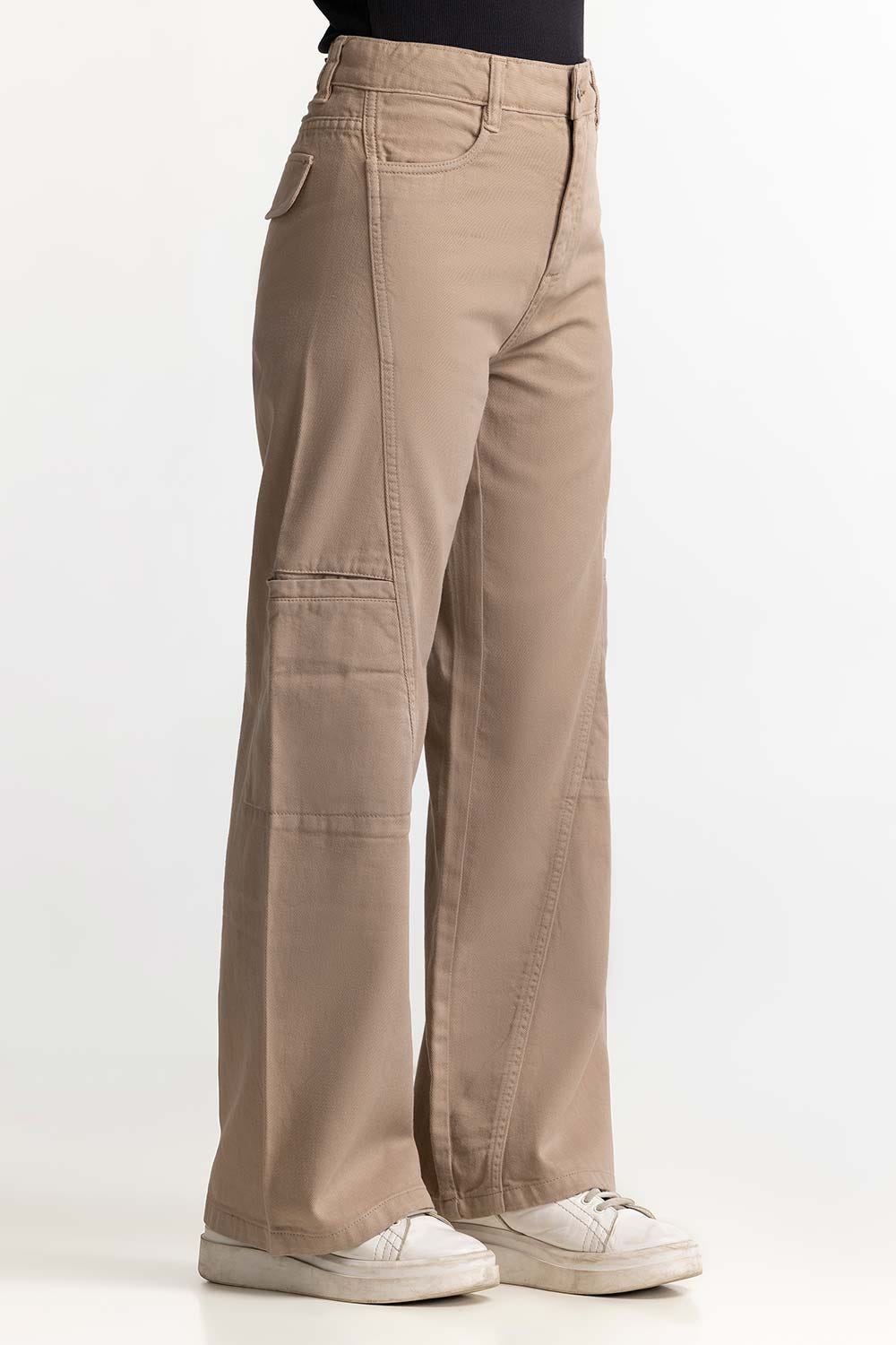 Light Brown Basic Trouser WM-NDJ-SS24-010