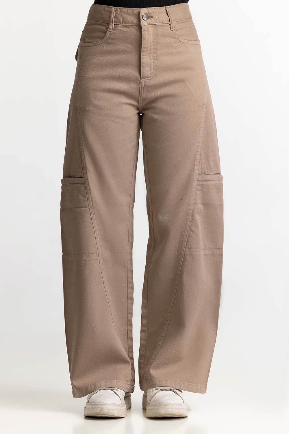 Light Brown Basic Trouser WM-NDJ-SS24-010