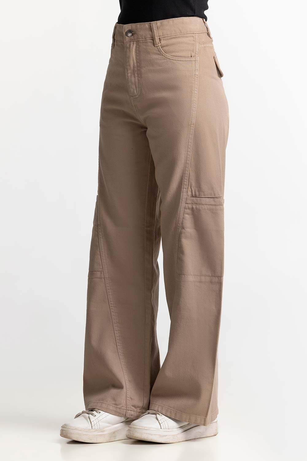 Light Brown Basic Trouser WM-NDJ-SS24-010
