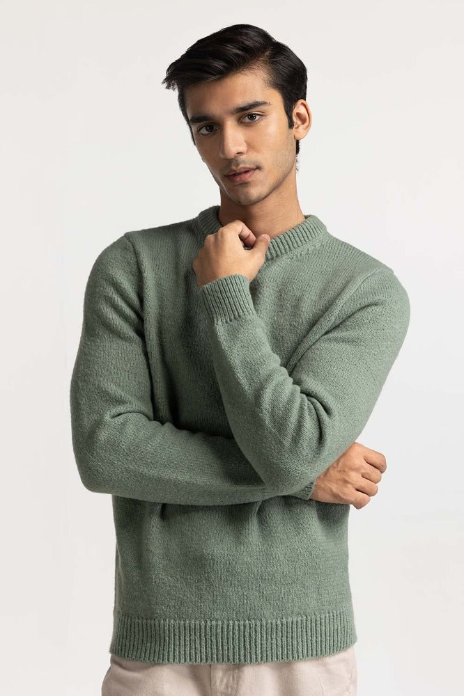 Light Green Fashion Sweater MN-SWT-WS23-020