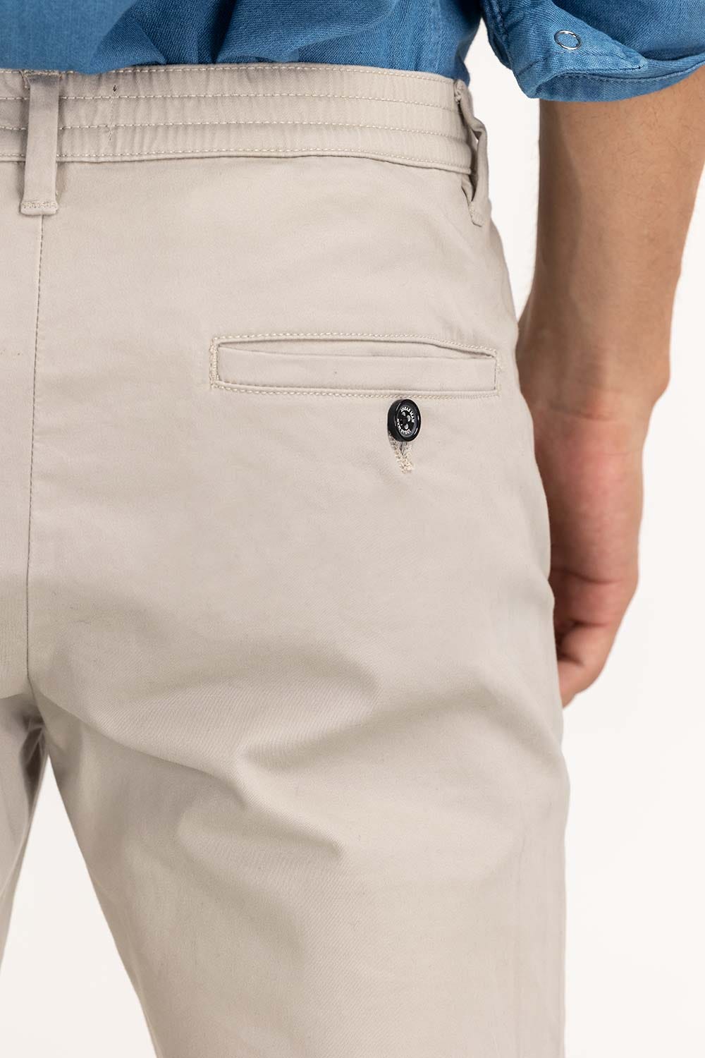 Light Grey Basic Dyed Khaki Pant TR-KHPD22-053