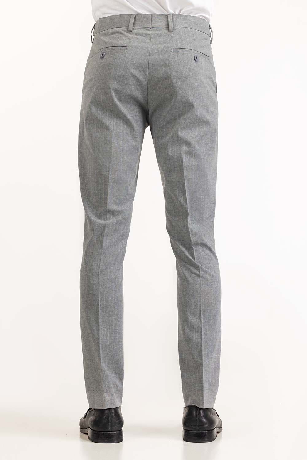 Light Grey Basic Formal Trouser MN-TR-FM23-012