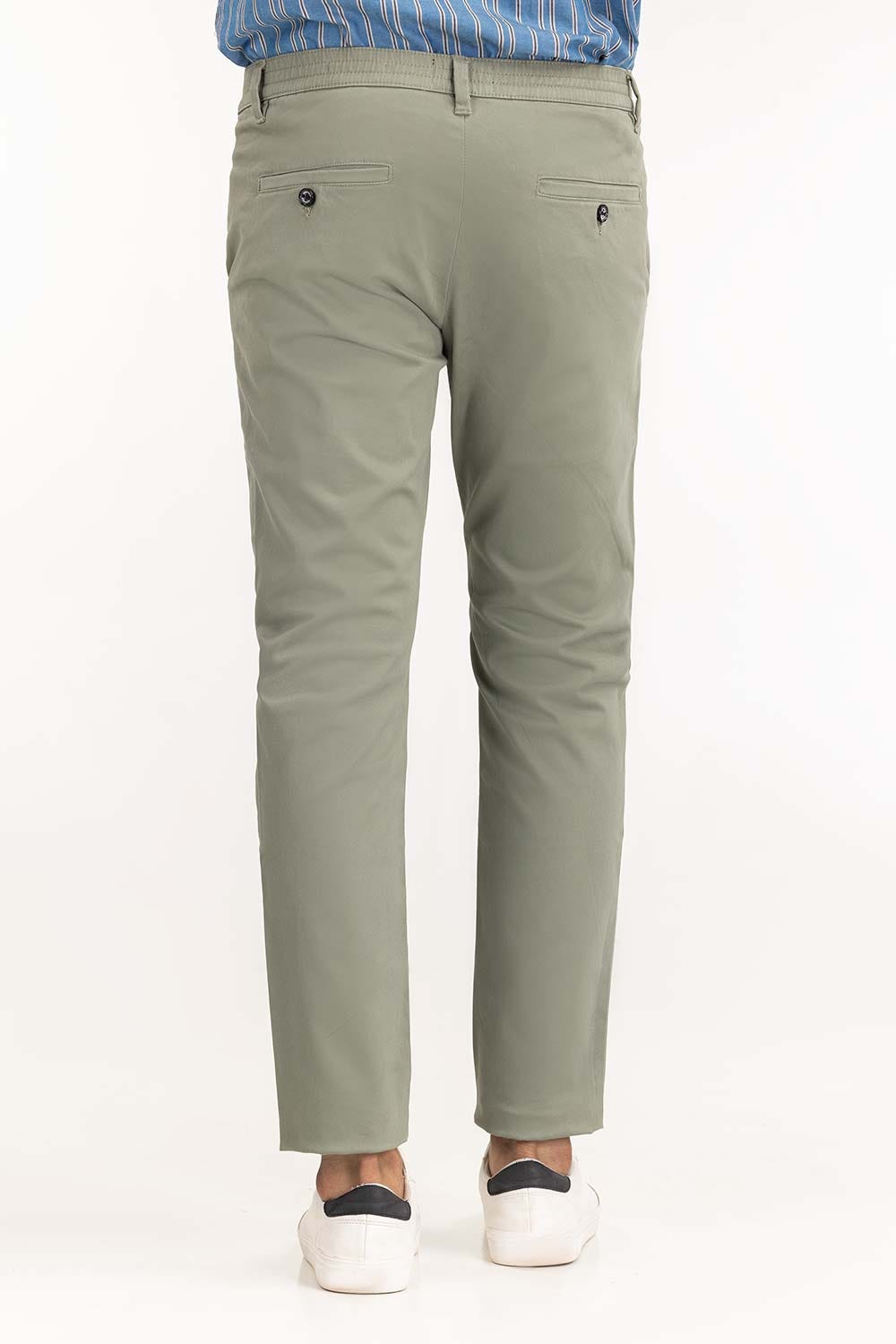 Light Olive Basic Dyed Khaki Pant TR-KHPD22-052