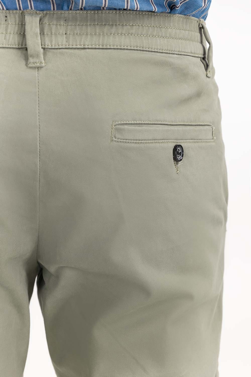 Light Olive Basic Dyed Khaki Pant TR-KHPD22-052