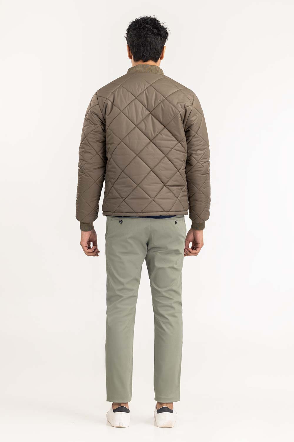 Light Olive Quilted Jacket JKT-WOV22-012