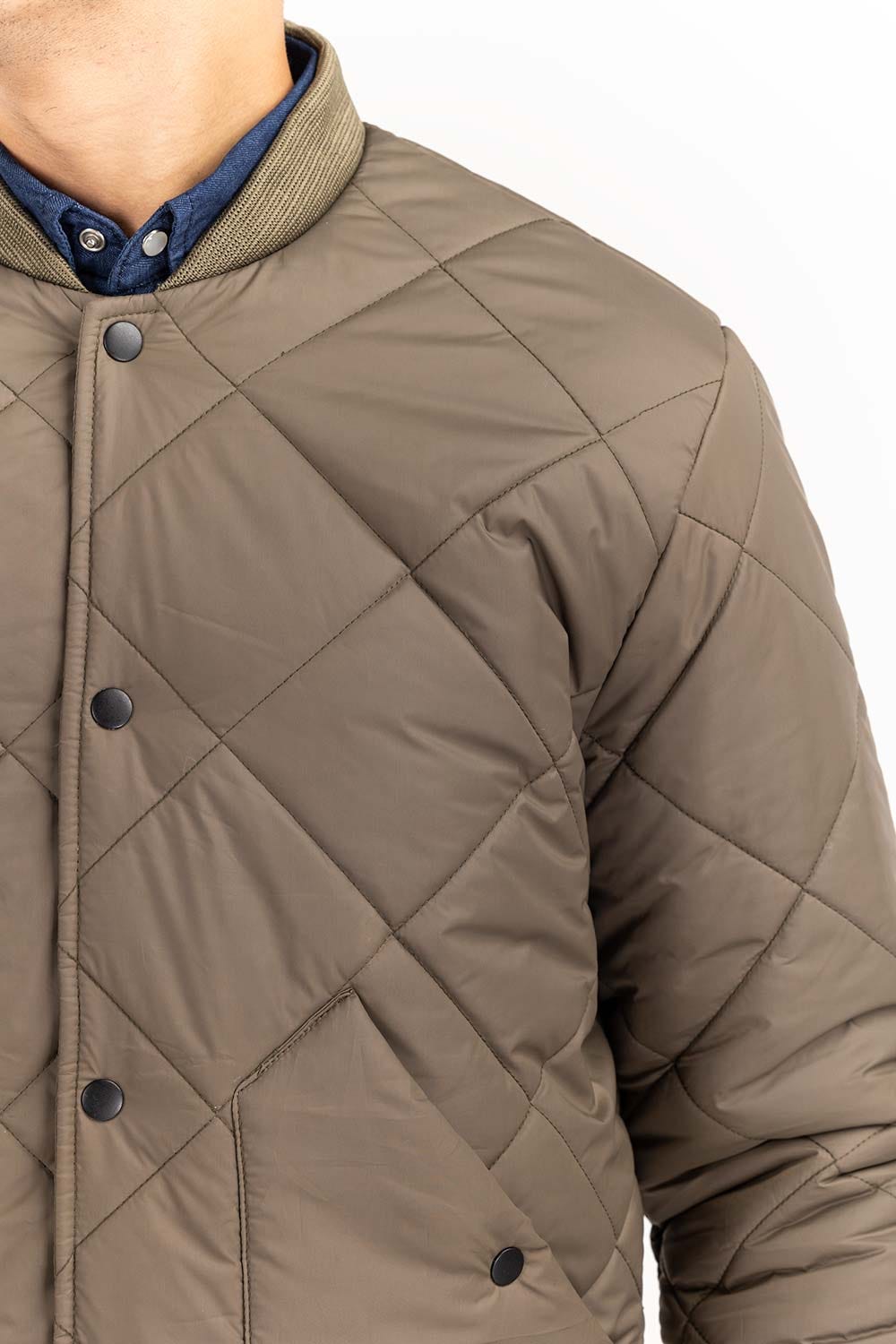 Light Olive Quilted Jacket JKT-WOV22-012