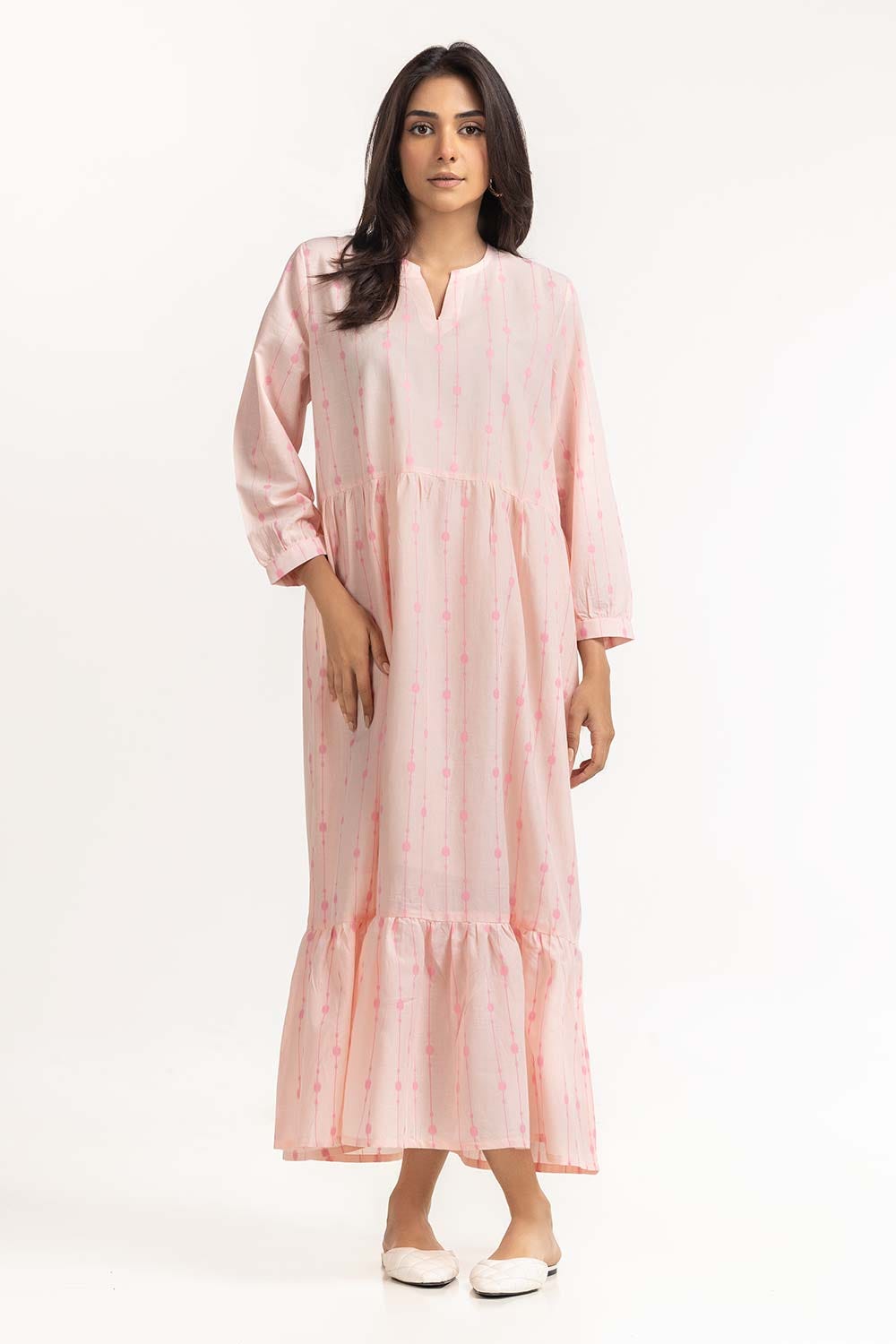 Light Pink Woven Dress 231-214-207