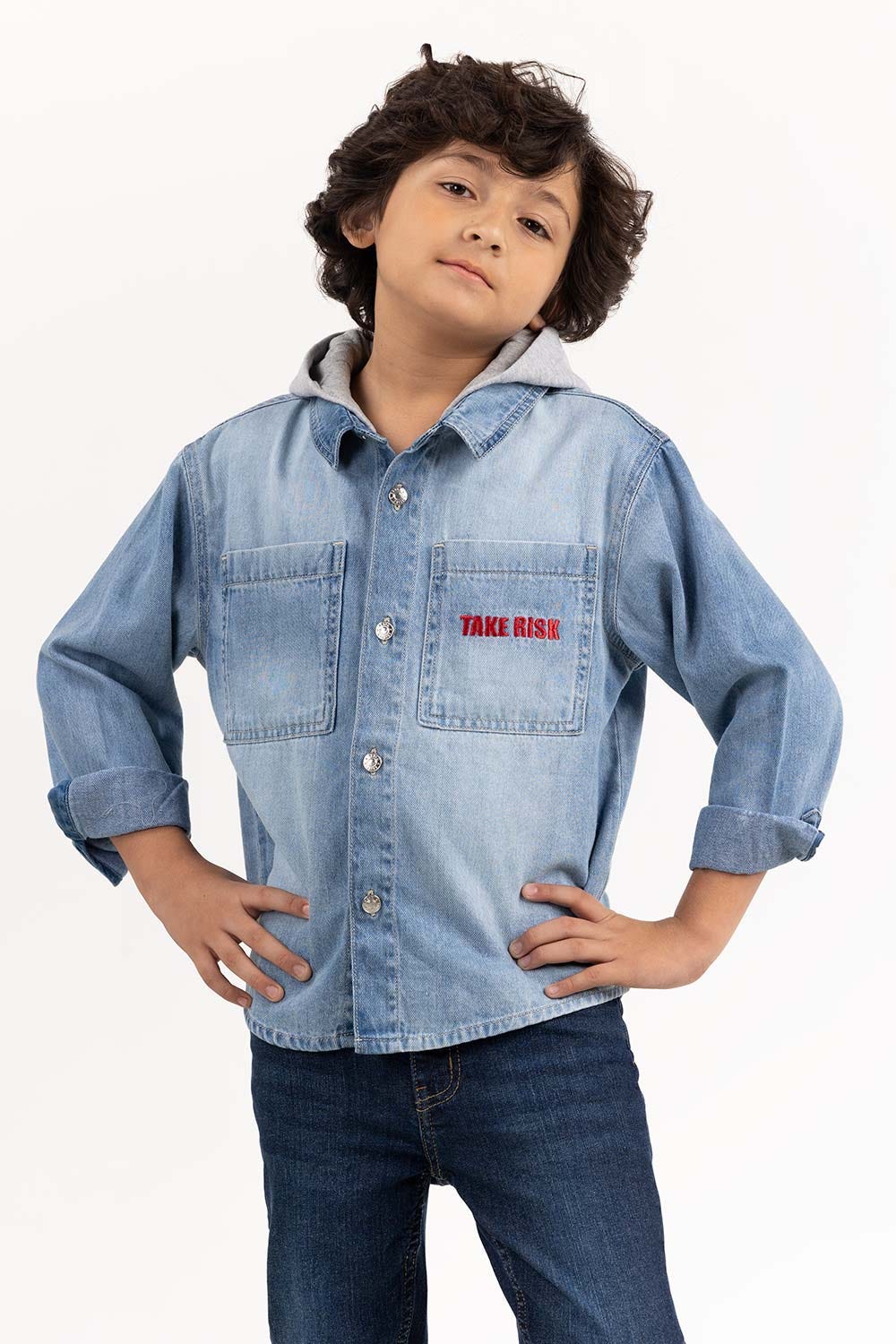 Toddler Boy Light Wash Shirt 224 -317-002