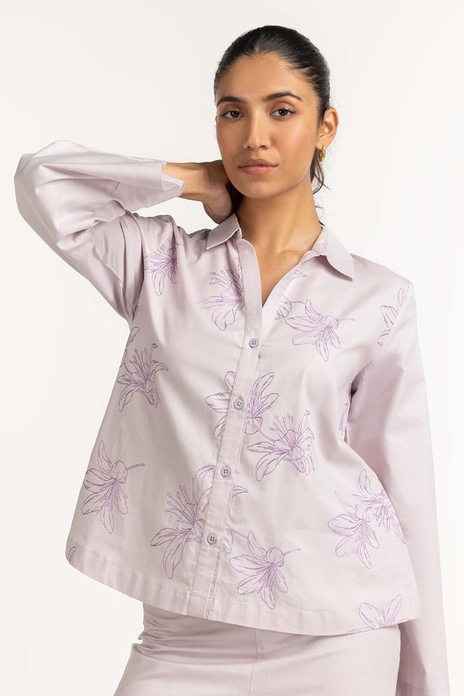 Lilac Basic Blouse WM-BLS23-004