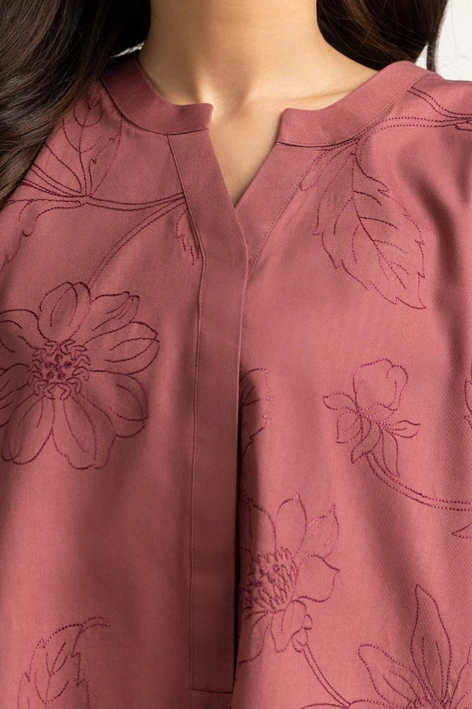 Maroon Basic Dress WM-DRSWS23-011