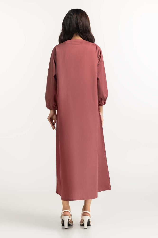 Maroon Basic Dress WM-DRSWS23-011