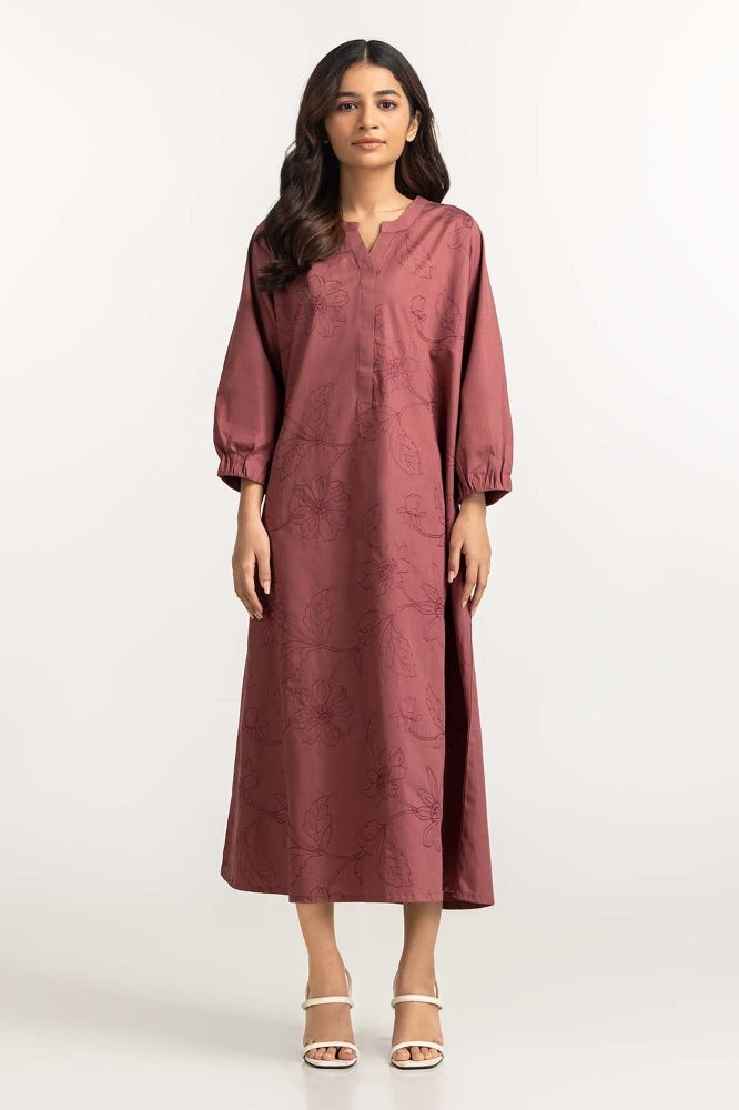 Maroon Basic Dress WM-DRSWS23-011