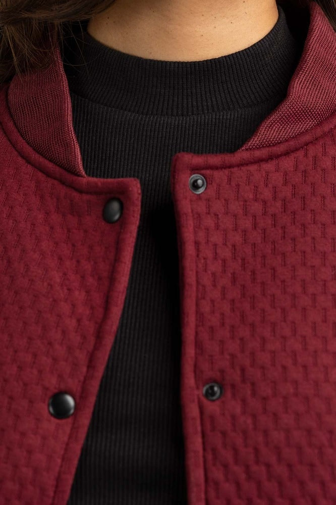 Maroon Basic Jacket WM-JKT-WS23-097