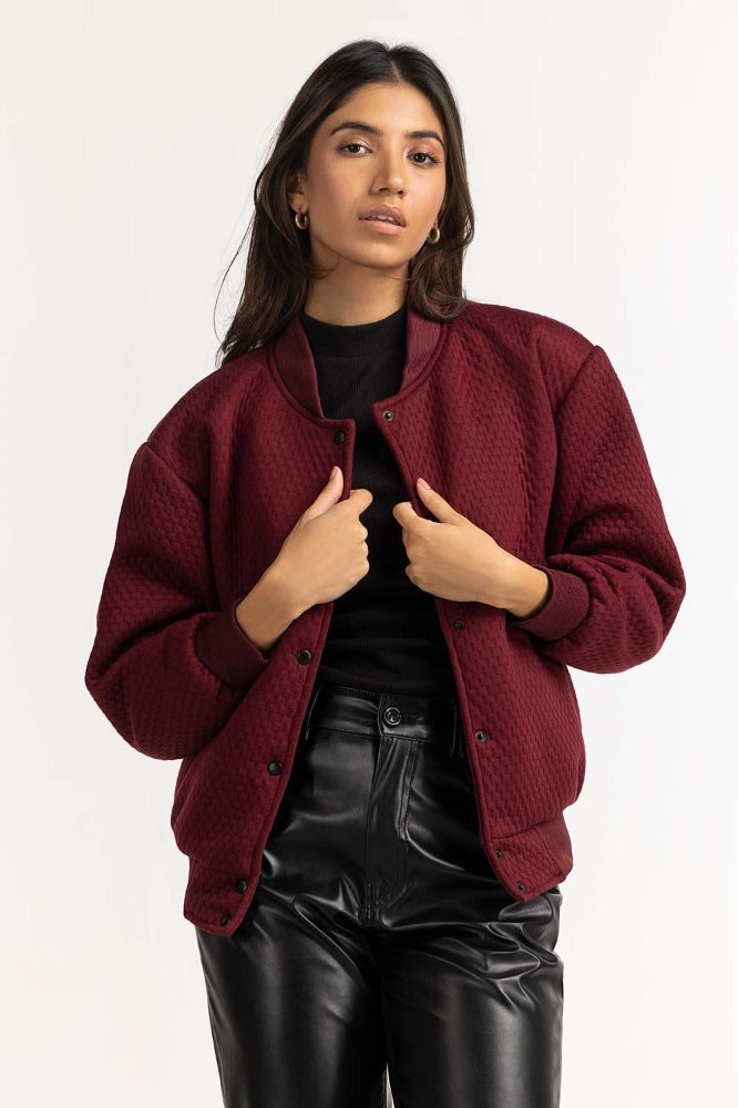 Maroon Basic Jacket WM-JKT-WS23-097