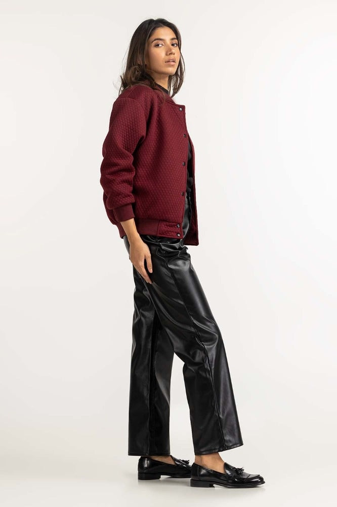 Maroon Basic Jacket WM-JKT-WS23-097