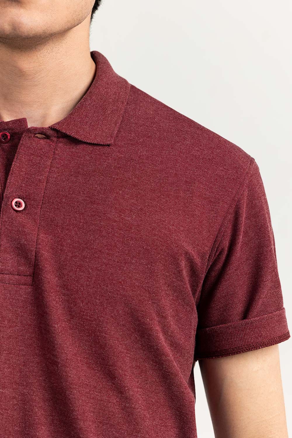 Maroon Basic Polo PKP-SB-125