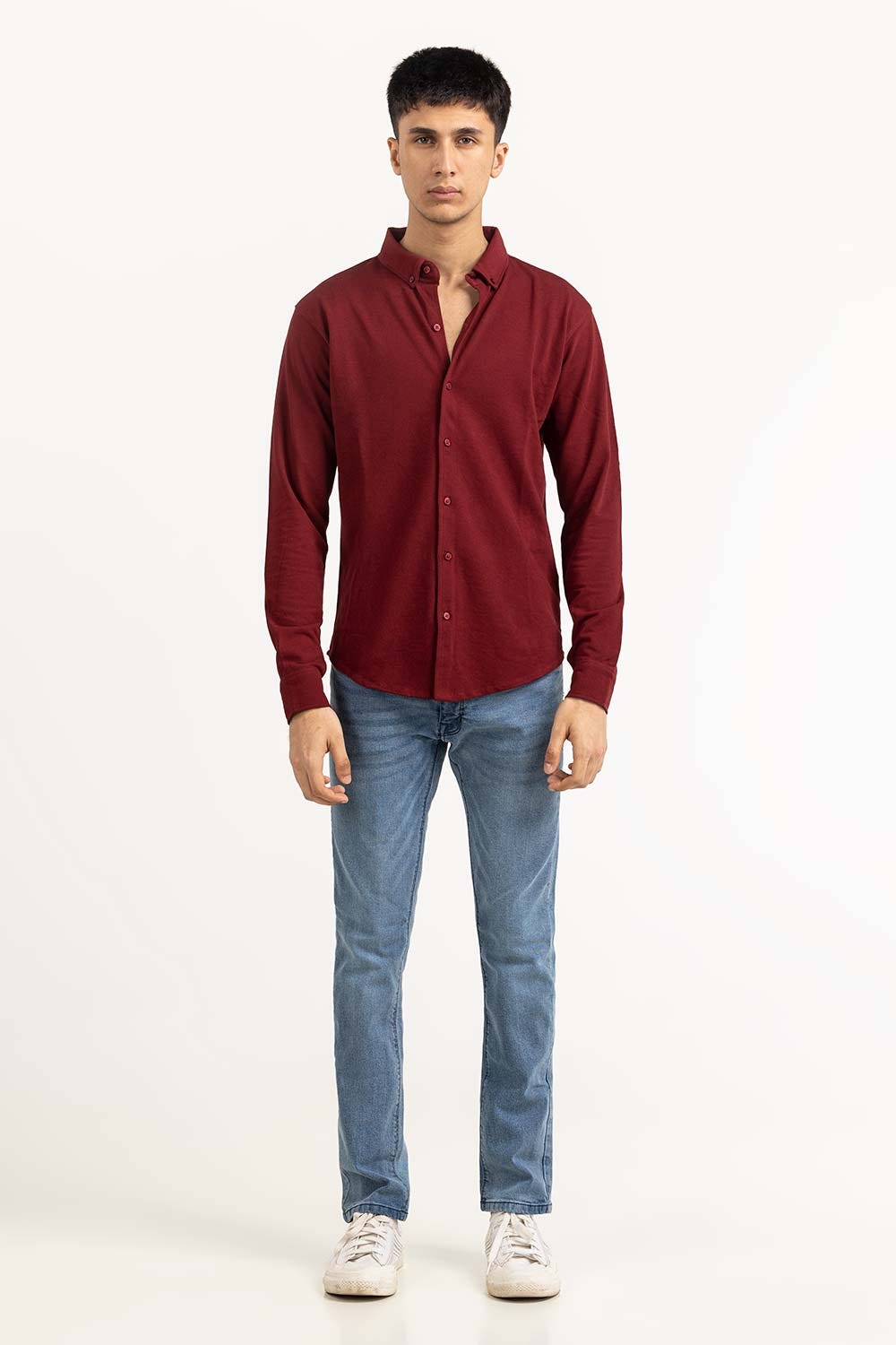 Maroon Basic Shirt KS-HSPK23-040
