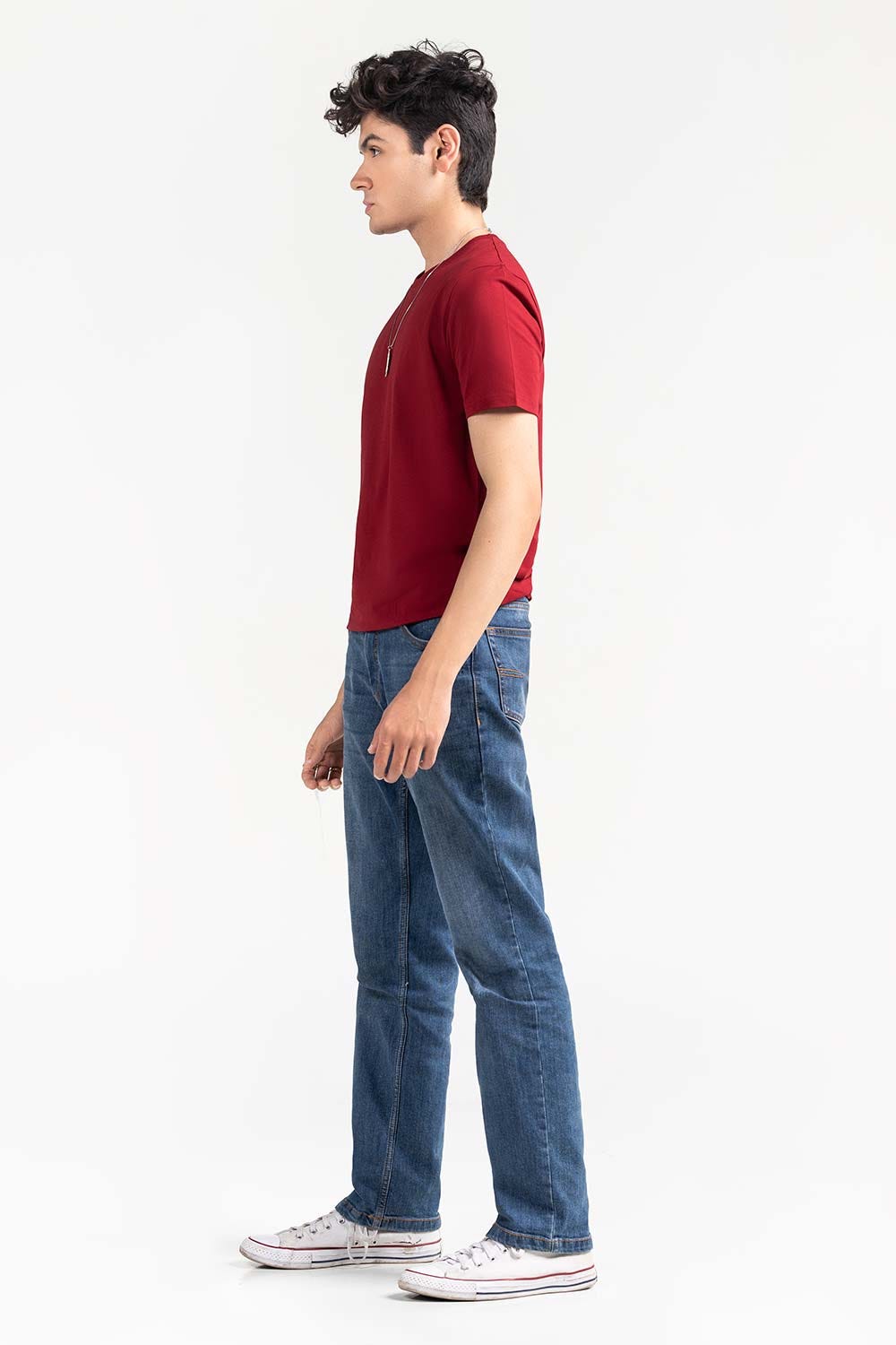 Maroon Basic Signature T-Shirt JCN-SIG-D044