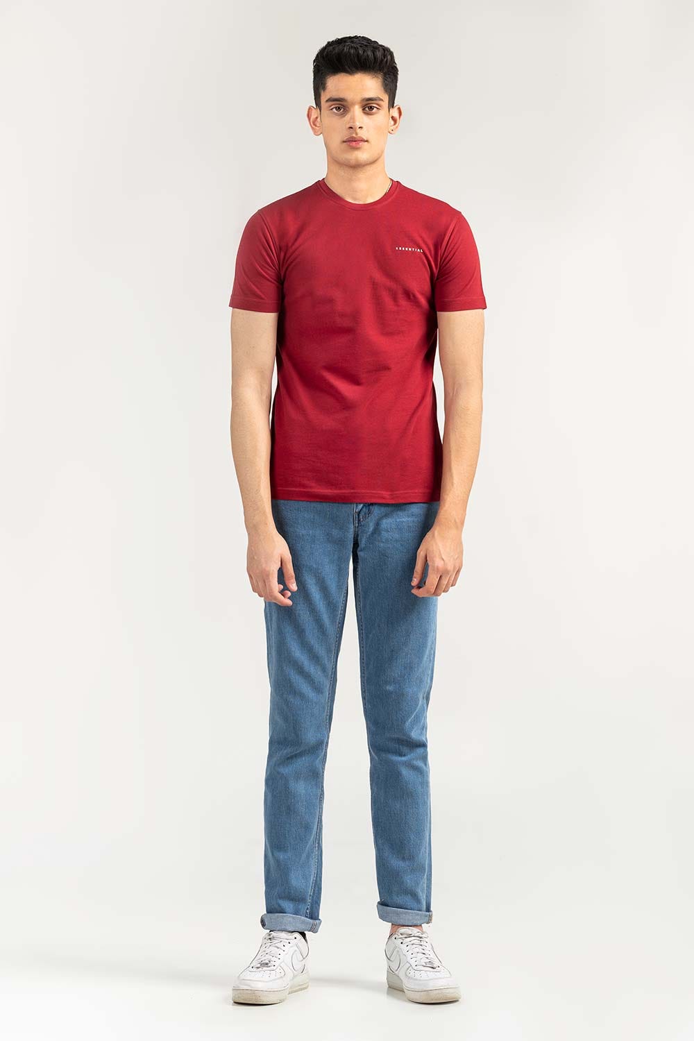 Maroon Basic T-Shirt PK-CN-SIG-D18
