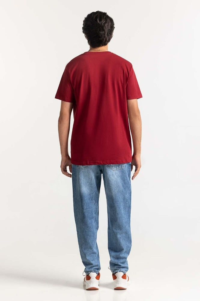 Maroon Basic Tee TS-CNSJ24-080