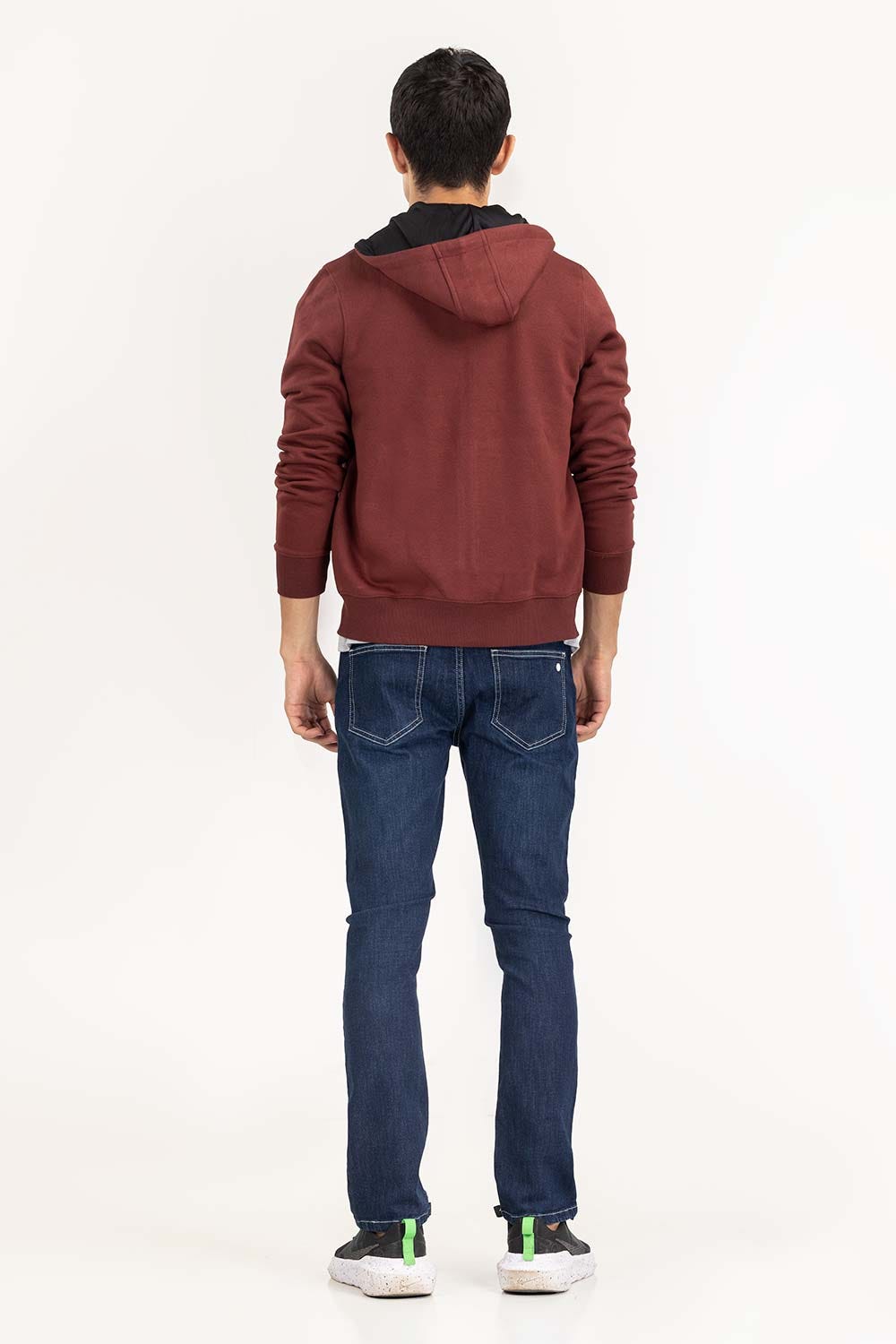 Maroon Basic  Zipup Hoodie JKT-KNTHZ22-007