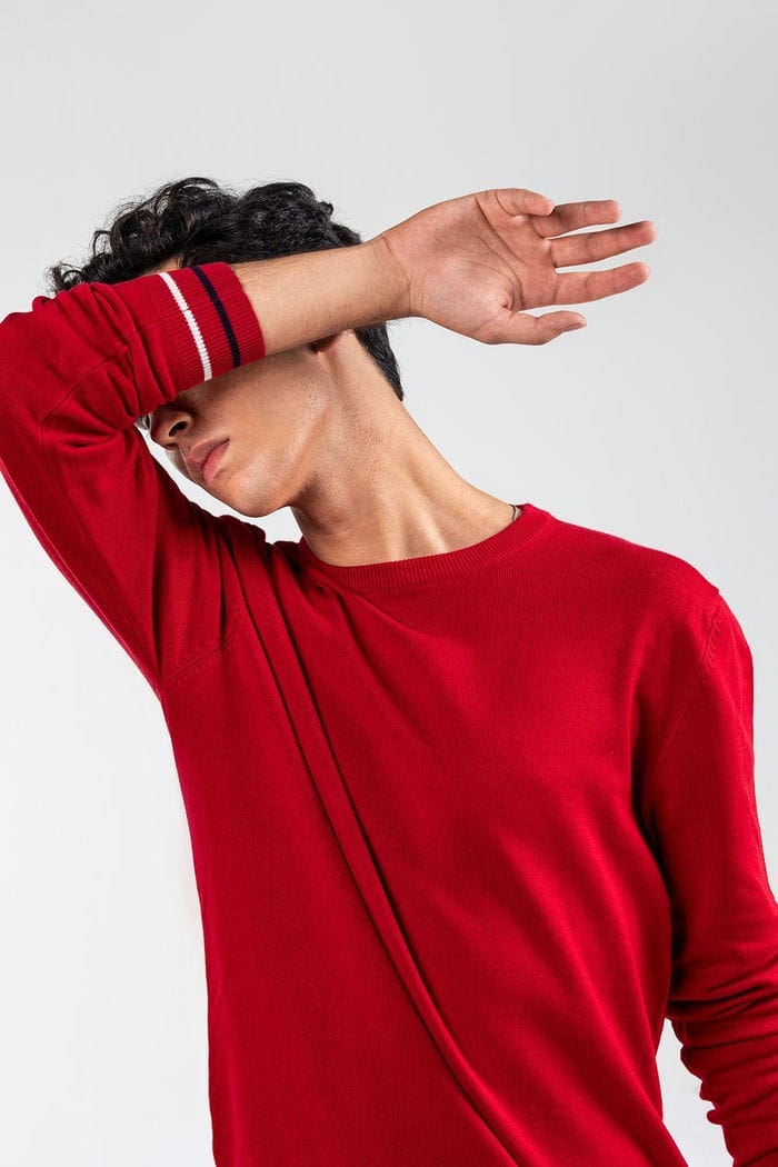 Maroon Fashion Sweater FS-SWT-VPN-FD-443-01