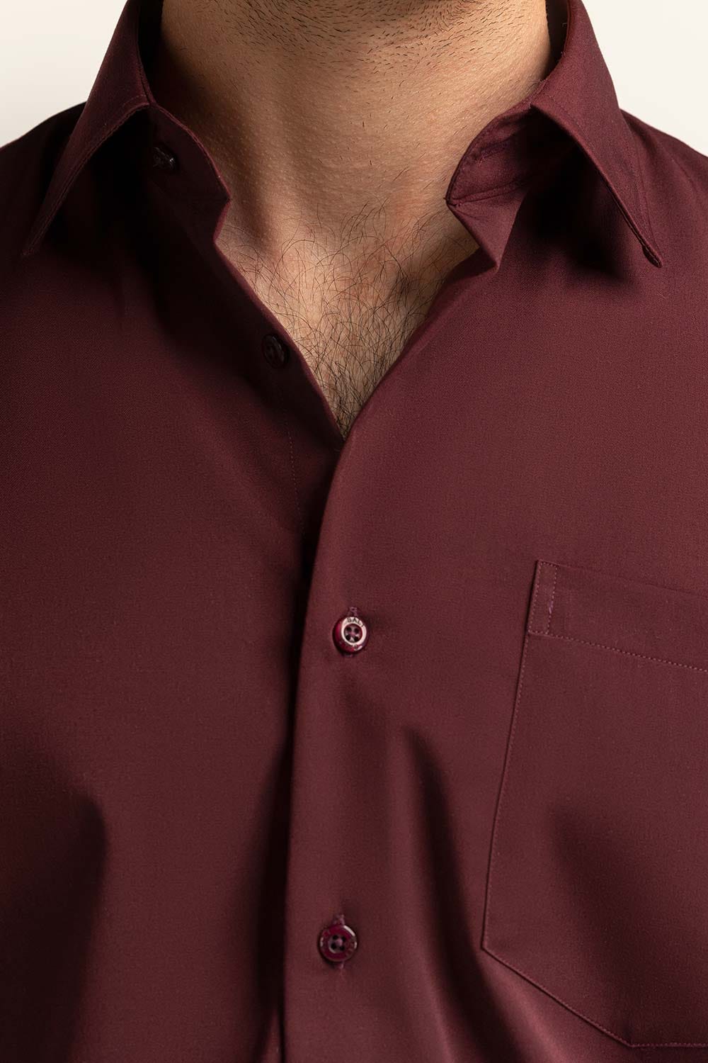 Maroon Formal Shirt MN-FS-PD24-064