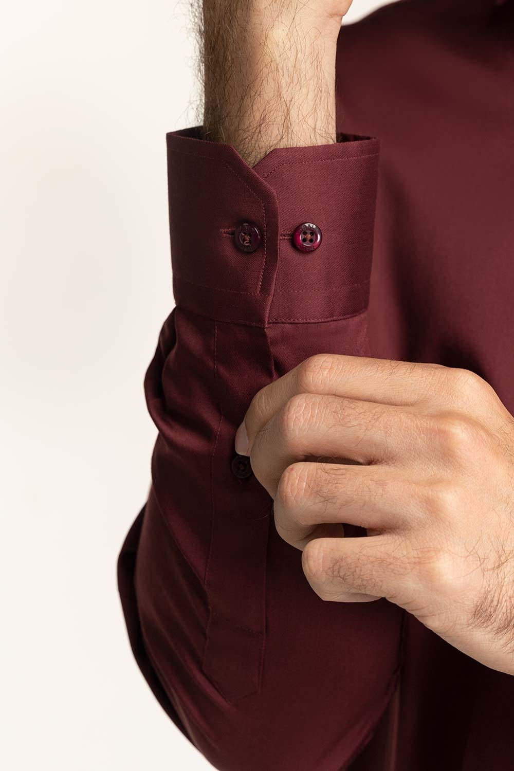 Maroon Formal Shirt MN-FS-PD24-124