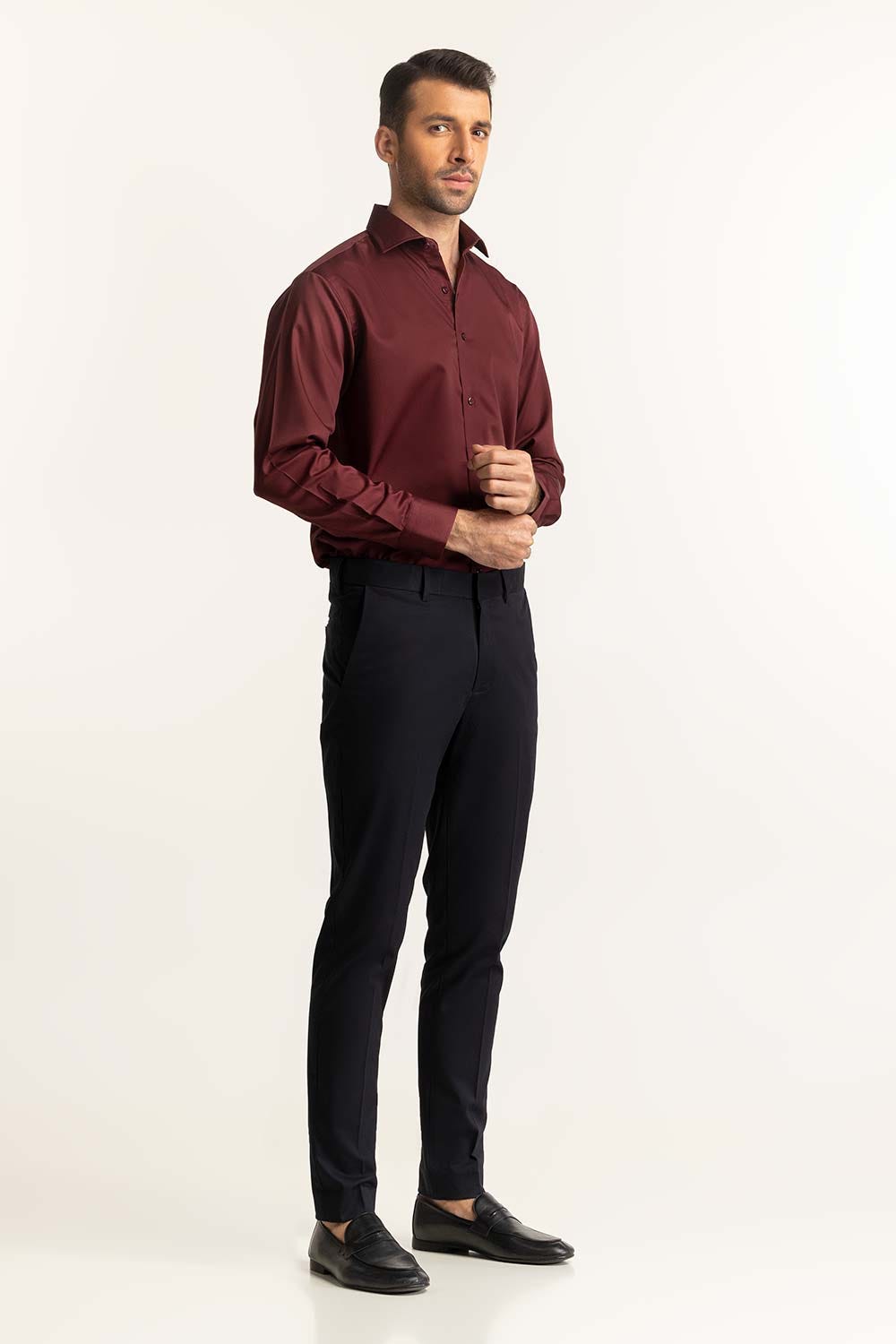 Maroon Formal Shirt MN-FS-PD24-124