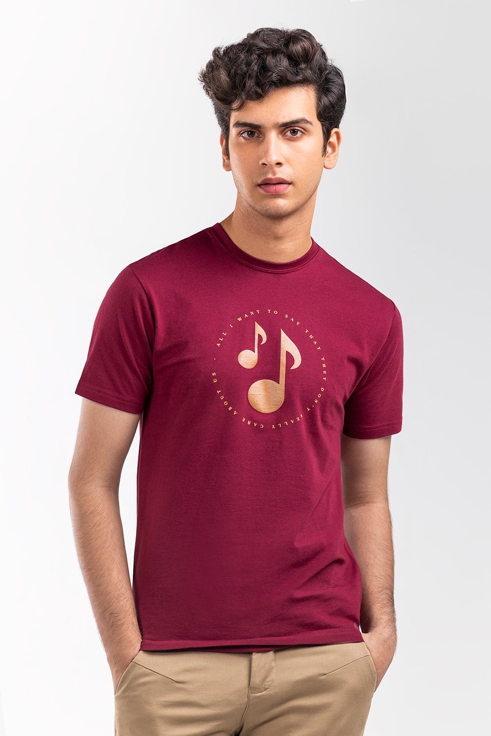 Maroon Graphic Tee JGP-URB-D250-01