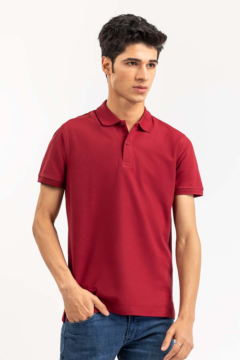 Maroon Signature  Polo PKP-SB-148