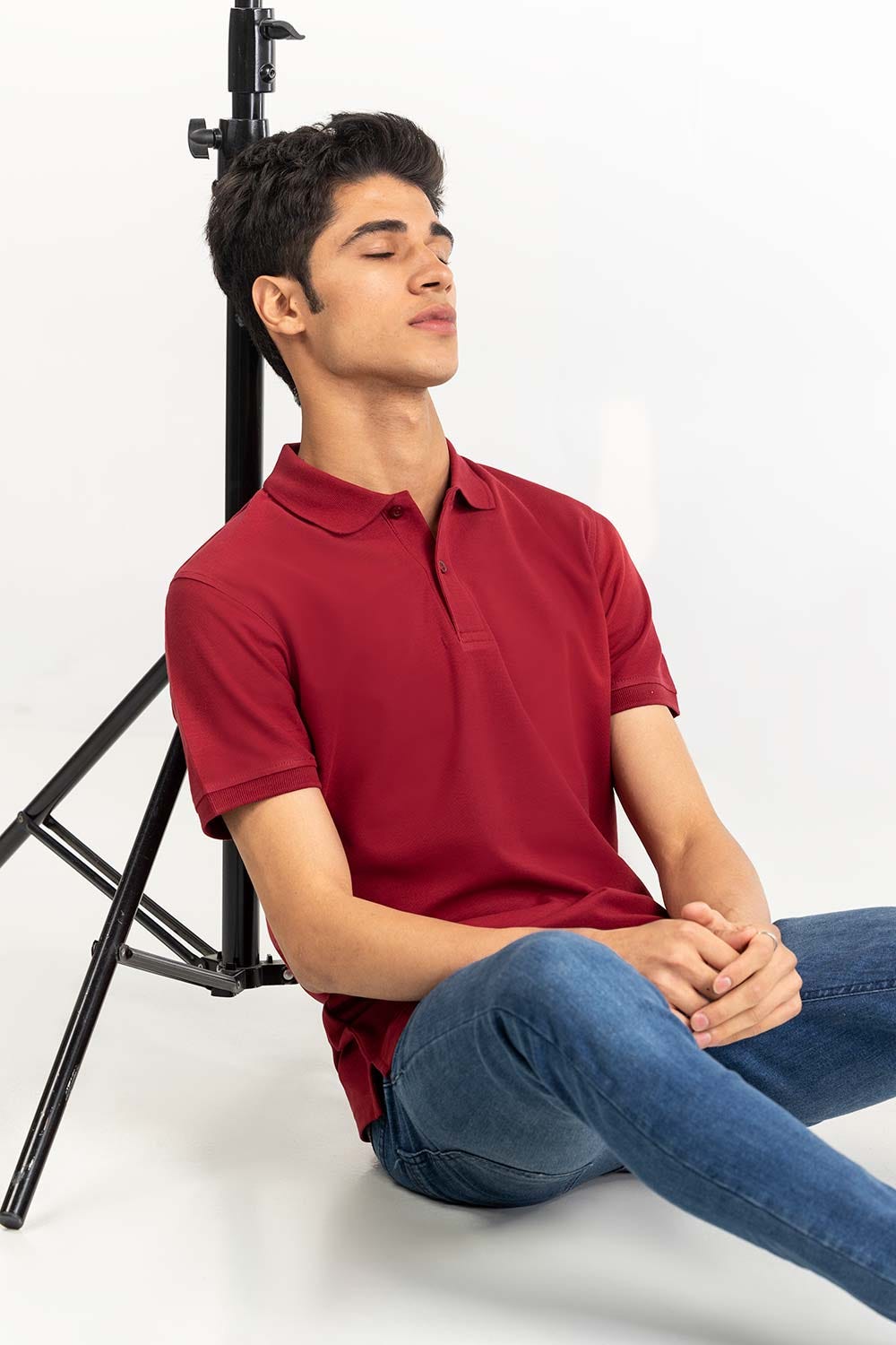 Maroon Signature  Polo PKP-SB-148